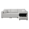 NicBex Couches for Living Room 75.6" Loveseat Sofa Minimalist Corduroy Fabric Upholstered 2-Seater Sofa Couch Matches 30.7" Ottoman for Bedroom - 3 of 4
