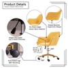 NicBex Adjustable Swivel Office Chair with Gold Metal Legs for Work Study,Home Office Desk Chair with Wide Seat,Vanity Chair - 4 of 4