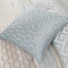 Lyngins 7-Piece Jacquard Comforter Set King Size, Neutral Geometric Bedding Set with Comforter, Shams, Bed Skirt & Decorative Pillows, Hypoallergenic - 4 of 4