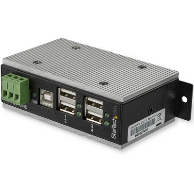 StarTech 4-Port Industrial USB Hub - USB 2.0 Hub - HB20A4AME