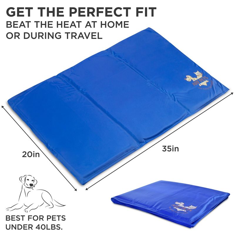 Arf Pets Dog Cooling Mat, Self Cooling Pet Bed - 20" x 35" Cold Pad, 3 of 7