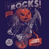 Junior's Design By Humans Rock Pumpkin By EduEly T-Shirt - 2 of 3