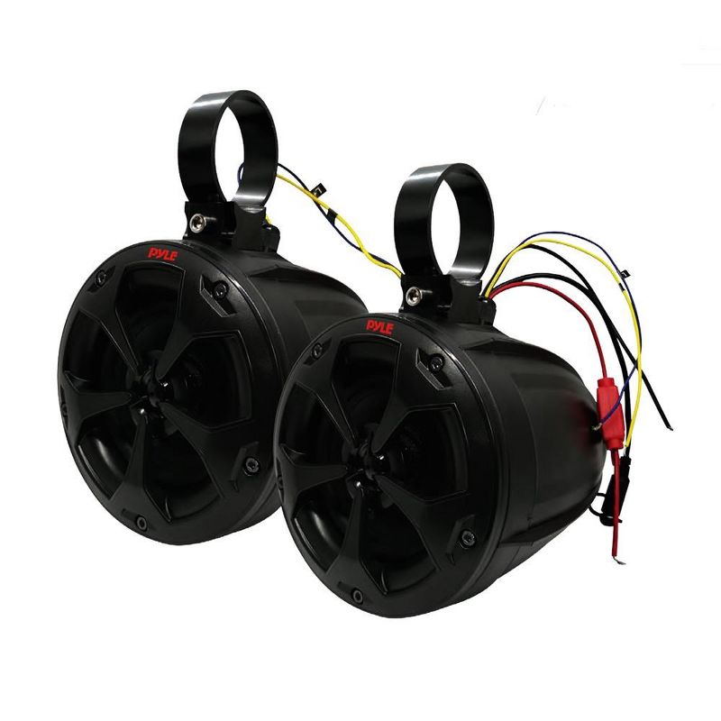 Pyle 4" Off-Road Bluetooth Waterproof Speakers - Black, 1 of 8