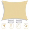 Yescom 16x12 Ft 97% UV Block Rectangle HDPE Sun Shade Sail Canopy Outdoor Patio Pool Yellow - 4 of 4