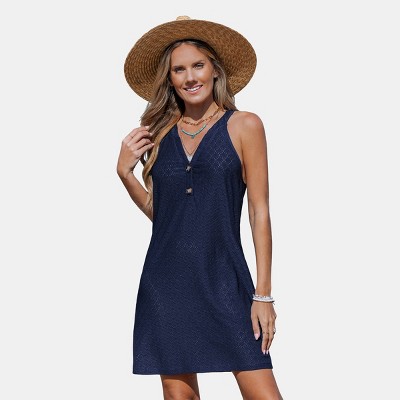 Women's Summer Lace Sage Mini Cover-Up Dress - Cupshe
