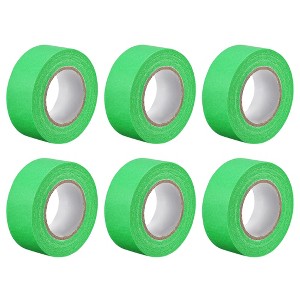 Unique Bargains Strong Adhesion No Sticky Residue DIY Crafts Masking Tapes 1" x 21 Yards 6 Pcs - 1 of 4