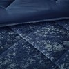 Sapphtopaz 3-Piece Blush Crushed Velvet Comforter Set, Diamond Quilted Twin/Twin XL Quilt Set with Shams & Decorative Pillow - 2 of 4