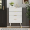 4-Drawer Dresser - 35" Modern Chest w/Metal Handles & Legs, Minimalist Storage for Bedroom/Living Room - 4 of 4