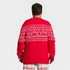 Men's "Snow Days" Fair Isle Holiday Matching Family Sweater - Wondershop™ Red - 2 of 4
