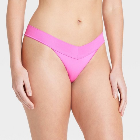 Women's Laser Cut Thong - Auden™ Assorted Pink S : Target