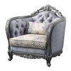 Acme Furniture 43" Ariadne Fabric Chair Platinum: Upholstered Linen, Wood Frame, No Assembly Required - 4 of 4
