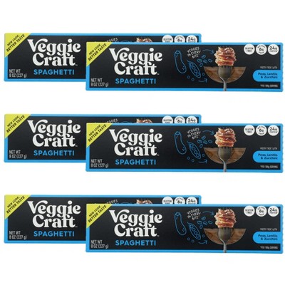 Veggiecraft Spaghetti Pasta Peas, Lentils and Zucchini - Case of 6/8 oz