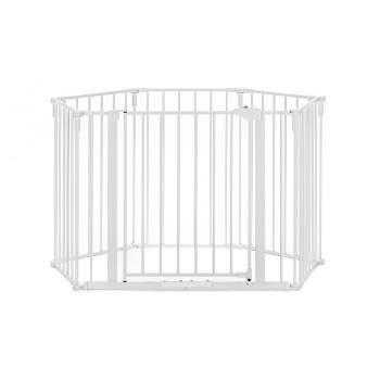 Kinbor 58-inch Extra Wide Baby Gate for Doorways and Stairs, White - Walk  Thru Baby Gate Indoor Safety Gates Include 6-Inch, 8-Inch and 12-Inch