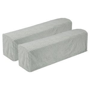 Unique Bargains Twill Stretch Soft Jacquard Non Slip Sofa Armrest Covers - 1 of 4
