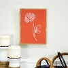VIP Wood 9.5 in. Red Floral Pattern Wall Art - 2 of 4