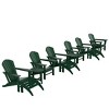 WestinTrends Dylan HDPE Outdoor Patio Adirondack Chair (12-Piece Set) - 3 of 4
