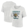 NFL Jacksonville Jaguars Women's Oatmeal Heather Rolled Sleeve T-Shirt - 3 of 3