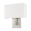 Livex Lighting Hayworth 1 - Light Wall Light in  Brushed Nickel - 2 of 4