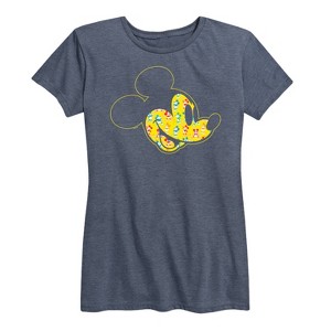 Women's - Disney - Mickey Face Fill Short Sleeve Graphic T-Shirt - 1 of 4
