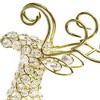 HomeRoots 19" Gold Metal Reindeer Figurine - 3 of 4