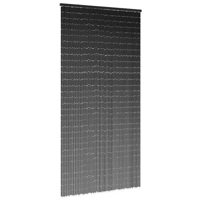 vidaXL Insect Door Curtain Dark Grey 90x220cm Bamboo, Fly Curtain, Door Mosquito Net, Beaded Fly Curtain