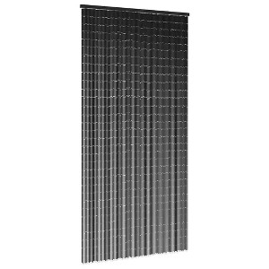 vidaXL Insect Door Curtain Dark Grey 90x220cm Bamboo, Fly Curtain, Door Mosquito Net, Beaded Fly Curtain - 1 of 4