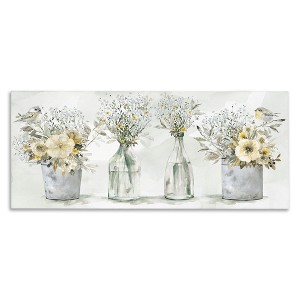 Stupell Industries Songbirds with Floral Bouquets, 48" x 20" - 1 of 4