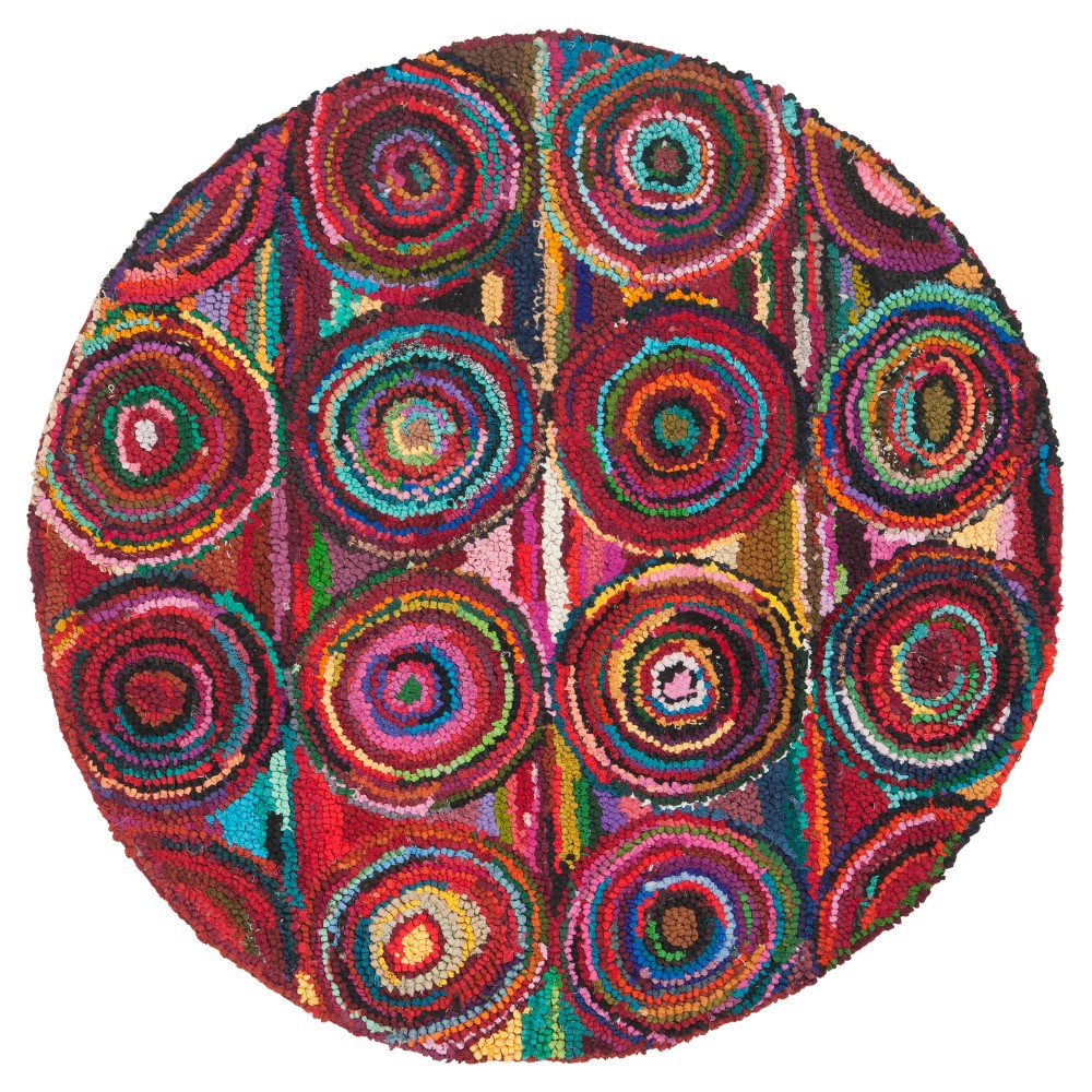 Tatum Accent Rug - Pink(4'x4' Round) - Safavieh