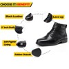 RV4102 Men's 6" Soft Toe Oxford Boots Lace up Black color Business Wedding Party Shoes - 4 of 4