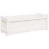 vidaXL Garden Planter White 35.4"x12.2"x12.2" Solid Wood Pine - 2 of 4