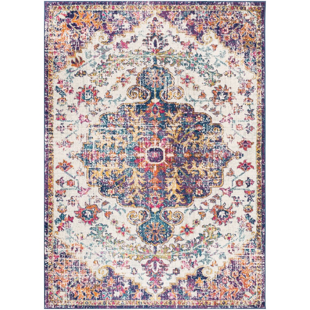 Photos - Area Rug Livabliss 2'x3' Abby Traditional Rugs Cream/Gray: Stain & Fade-Resistant, Medium Pile, Indoor, Polypropylene