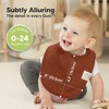 KeaBabies 8pk Organic Quin Baby Bibs for Drooling and Teething, Cotton Drool Bibs, Newborn Baby Boys, Baby Girls Bibs - 4 of 4