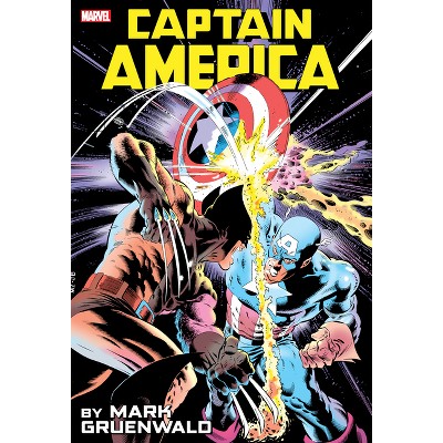 Captain America by Mark Gruenwald Omnibus Vol. 1 Zeck Captain America vs. Wolverine Cover - by  Mark Gruenwald & Marvel Various (Hardcover)