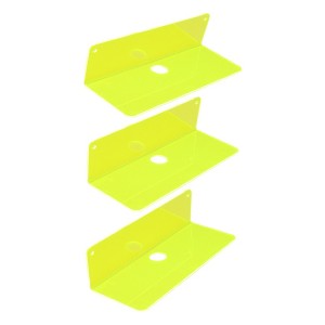 Unique Bargains Acrylic Floating Wall Display Shelves for Bathroom Living Room 3 Pcs - 1 of 4