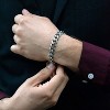West Coast Jewelry Men's Beveled Curb Chain Steel Bracelet (10mm) - 8.5" - 3 of 4