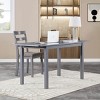 Syemin Dining Chairs Farmhouse Style Dining Chairs Set of 2, Wooden Kitchen Chairs, Modern Counter Height Bar Stools, Brown, 17.13"*21.85"*38.07" - 2 of 4