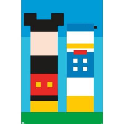 Trends International Disney Mickey Mouse & Donald - Pixels Unframed Wall Poster Prints