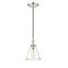 Harper 8" Steel Pendant Light - Dimmable, 1 Bulb, Transitional Design for Any Room - 3 of 4