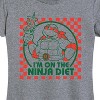 Women's - Teenage Mutant Ninja Turtles - I'm On The Ninja Diet Short Sleeve Graphic T-Shirt - 2 of 4