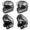 AHR RUN-M3 Modular Flip Up Helmet Full Face Dual Visor DOT Motorcycle Bike XXL - 3 of 4