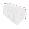 LAOTIES Corduroy Cat Ottoman Bench with Storage And Hideout,Plush Footrest Seat - 4 of 4