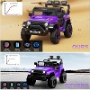 Red 12V Kids Ride On Car With Parental Remote Control Bluetooth Led Lights Music And Three Speed Modes For Toddlers Red - 3 of 4