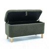 NicBex Modern 39.3" Boucle Storage Bench with Wood Legs for Bedroom and Entryway - 3 of 4