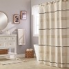 Saturday Knight Ltd. Frayser Shower Curtain Linen : Microfiber, Machine Washable, Non-Slip Backing - 3 of 3