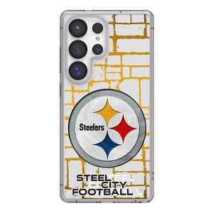 NFL AFC Teams Brick Wall Clear Cell Phone Case for Samsung Galaxy - 1 of 4