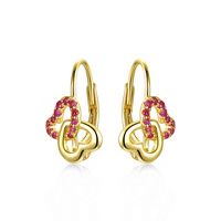 Guili Kids Sterling Silver 14k Yellow Gold Plated Leverback Earrings Deals