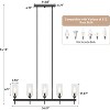 Tribesigns 5-Light Light Fixture, Farmhouse Dining Room Chandeliers Kitchen Island Ceiling Light - 3 of 4