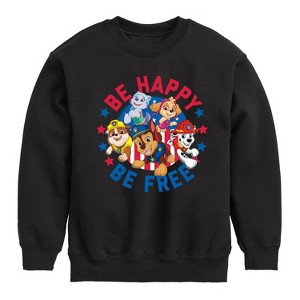 Boys' - Paw Patrol - Americana Graphic Long Sleeve Fleece Sweatshirt - 1 of 4