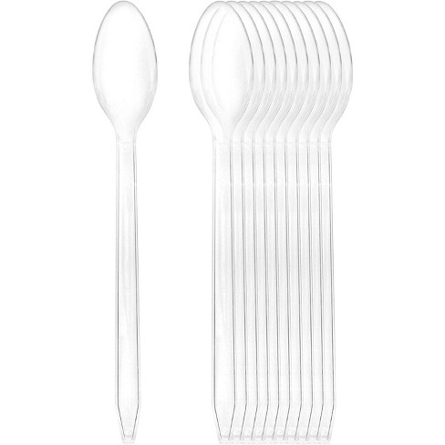 Cornucopia Brands Plastic Ice Cream Spoons Long-handled 100pk; Bulk Clear Disposable  Spoons W/ Long Handles : Target
