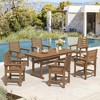 Arceso 18'' HDPS Outdoor Dining Chair, Patio Chair with Armrest for Backyard - 4 of 4